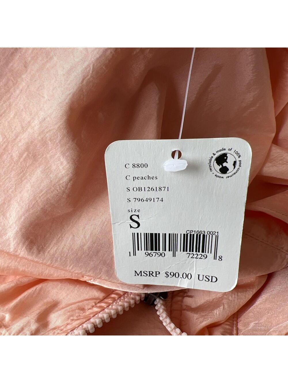 FREE PEOPLE $99 MOVEMENT WOMENS WAY HOME PACKABLE JACKET PEACHES SIZE SMALL NWT - Picture 7 of 7